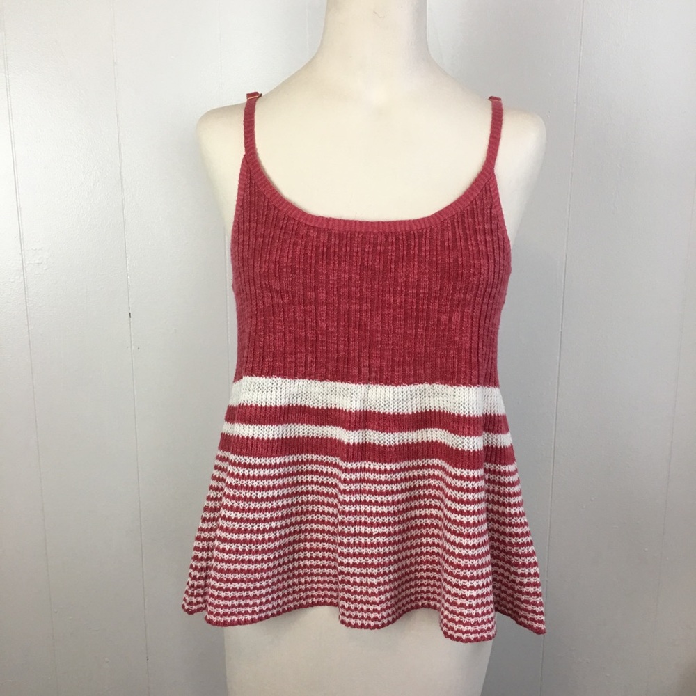 Anthropologie Moth Sz. L Cropped Sweater Tank Top